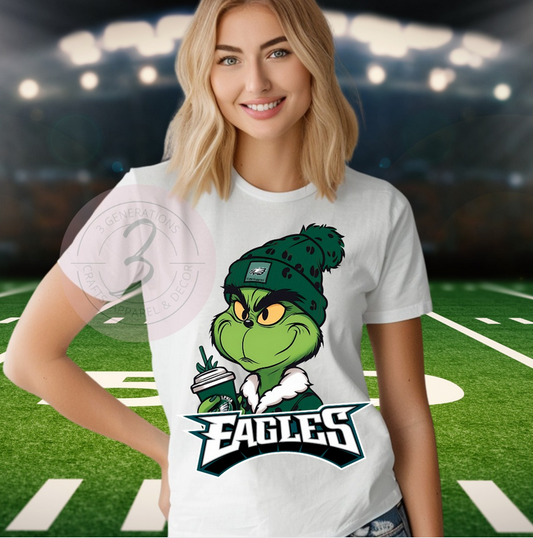 Eagles Grinch Graphic Tees (Multiple styles)