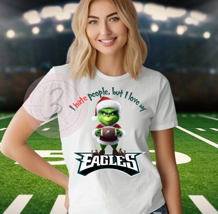 Eagles Grinch Graphic Tees (Multiple styles)