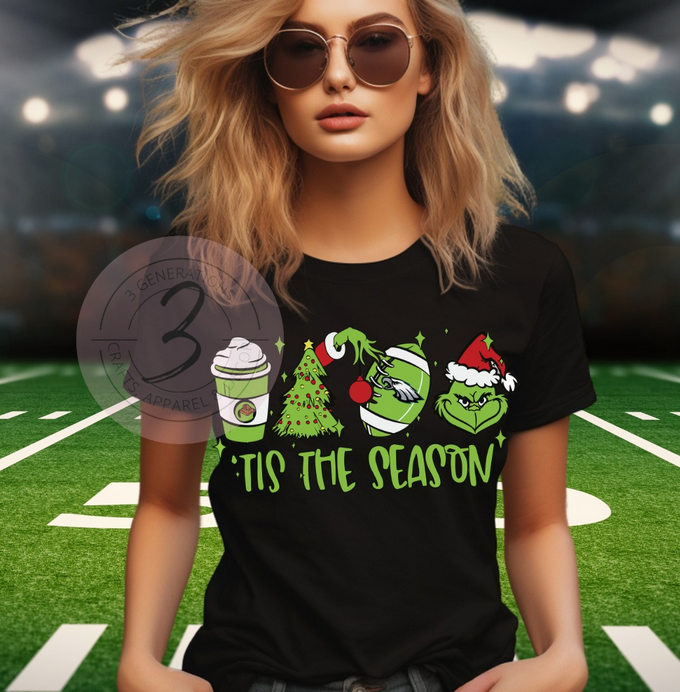 Eagles Grinch Graphic Tees (Multiple styles)