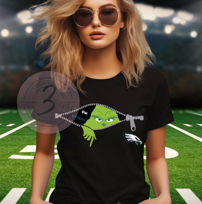 Eagles Grinch Graphic Tees (Multiple styles)