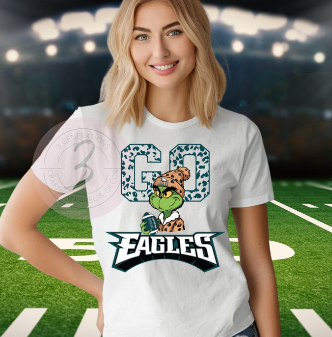 Eagles Grinch Graphic Tees (Multiple styles)