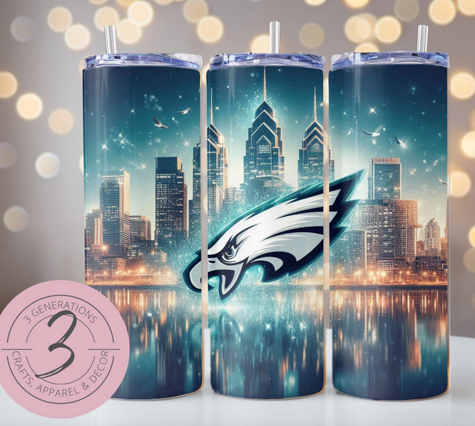 Eagles Skyline Tumbler