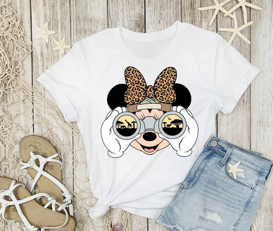 Minnie/Mickey Binoculars Graphic Tee
