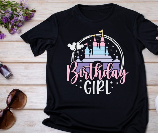 Birthday Girl Castle Graphic Tee