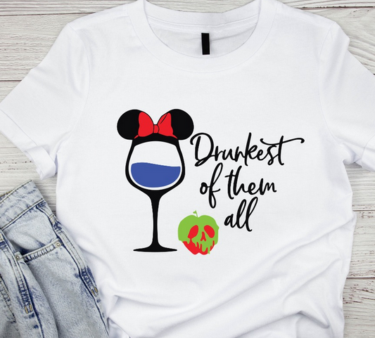 Disney Princesse Drinks Graphic Tee (Multiple Designs)