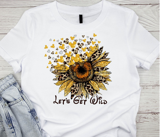 Let's Get Wild Disney Sunflower Graphic Tee