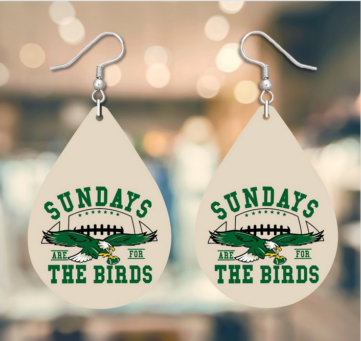 Sundays for the Birds Tear Drop Earrings