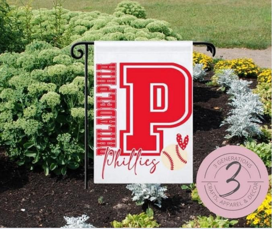Phillies Heart Garden Flag (Copy)
