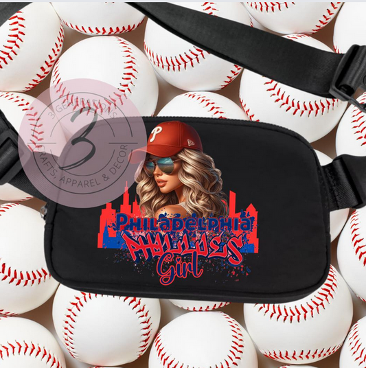 Phillies Girl Adjustable Belt Bag