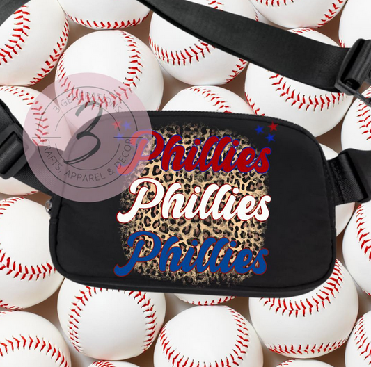 Phillies Leopard Adjustable Belt Bag