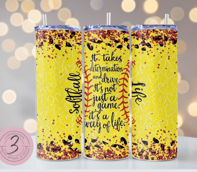 Softball Life Tumbler