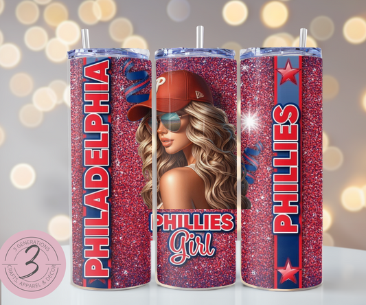Phillies Girl Tumbler (Mulitple Colors)